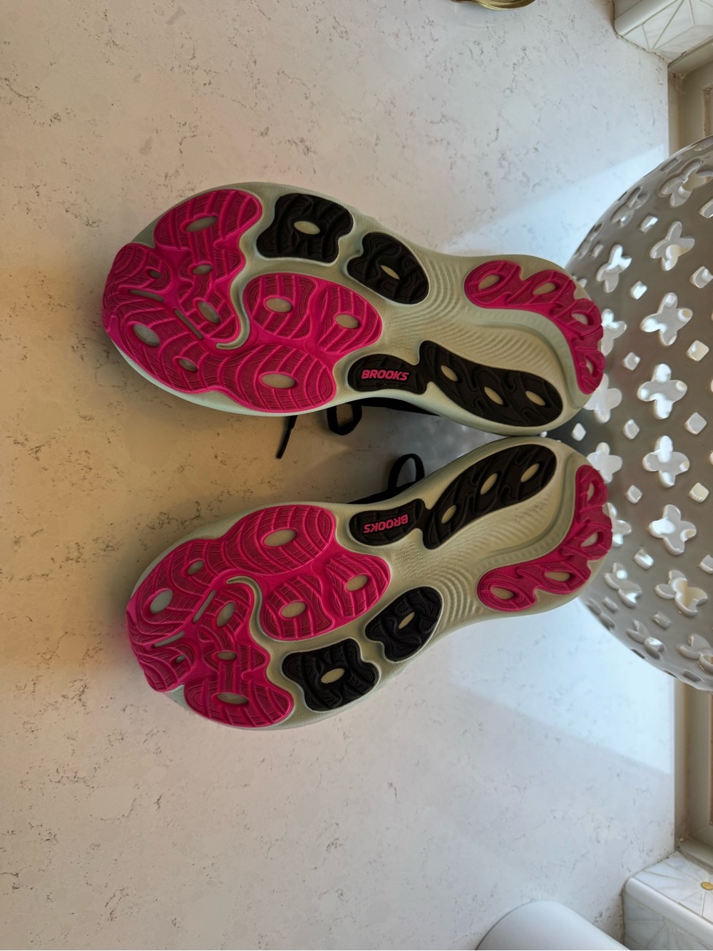 Brooks Women's Running Shoes — Black with Pink & Light Blue - Picture 4 of 4